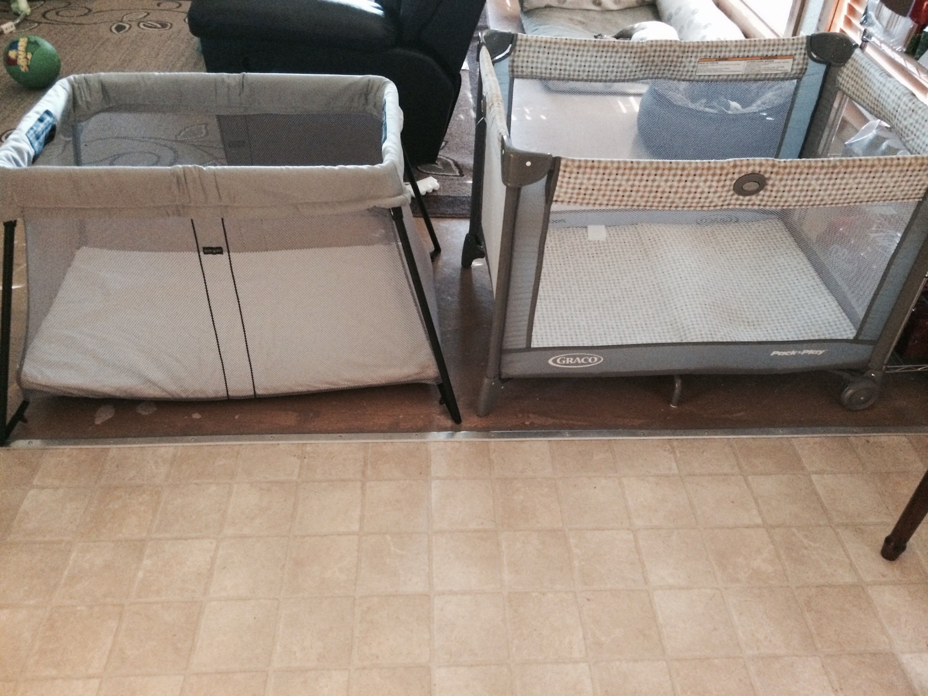 Graco Pack 'n Play Size Comparison