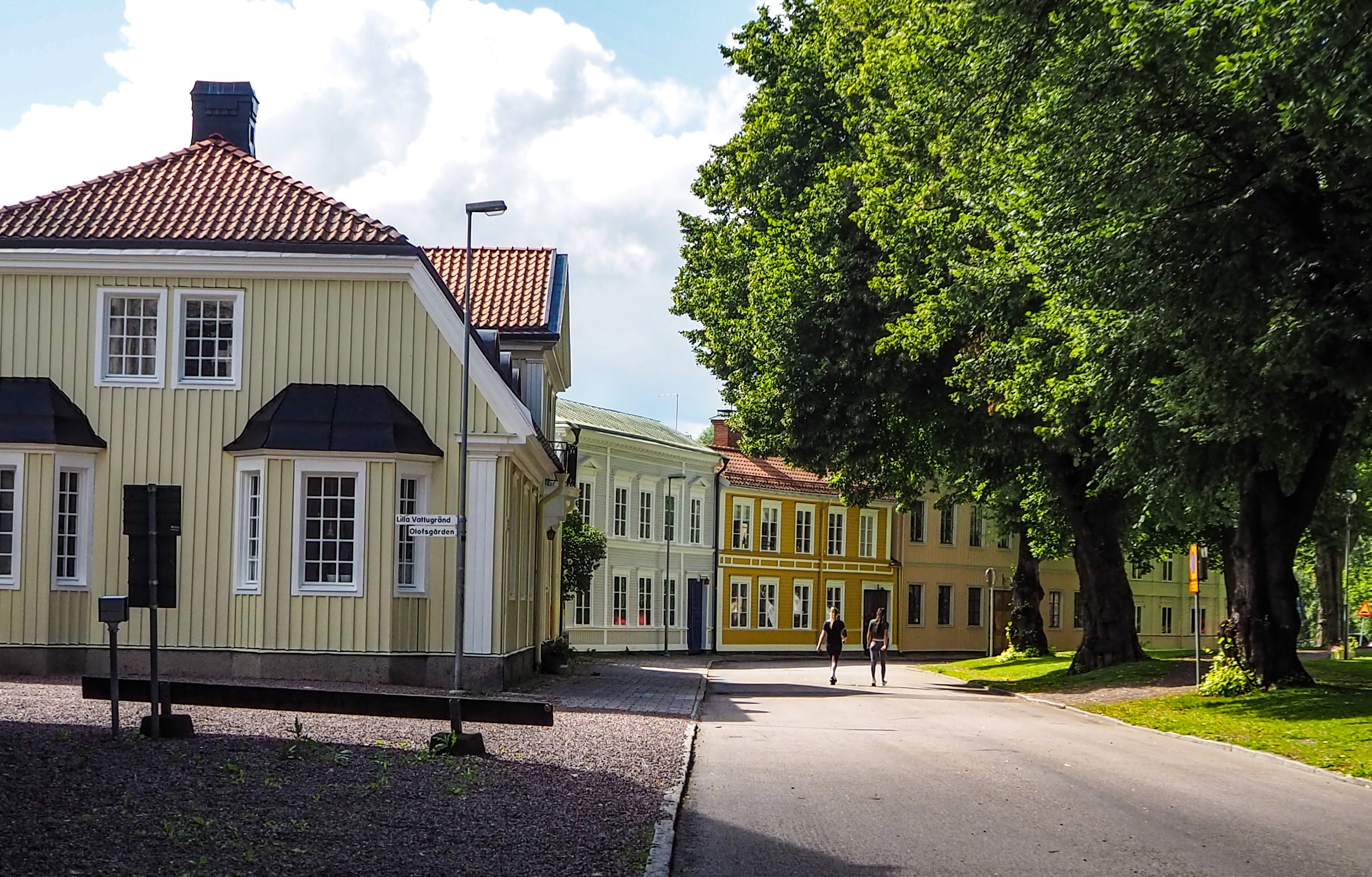 Traditional Swedish houses in Gamla Gefle