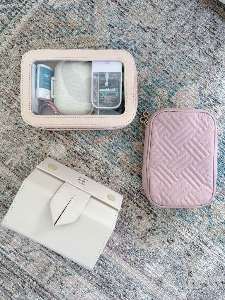 Packing Cubes and Shoe Organizer from Amazon