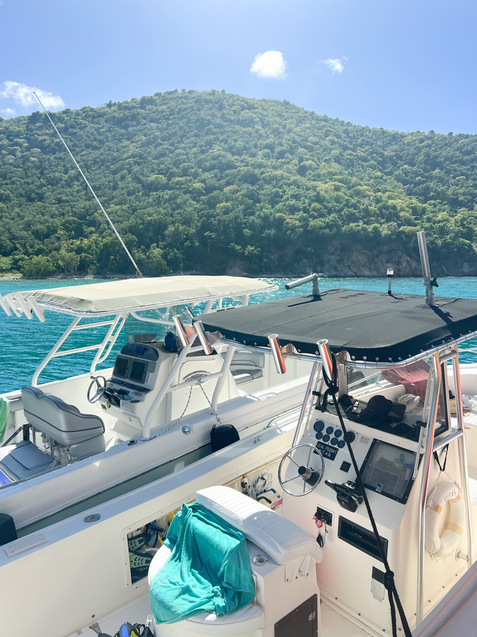 Boats in the BVIs.