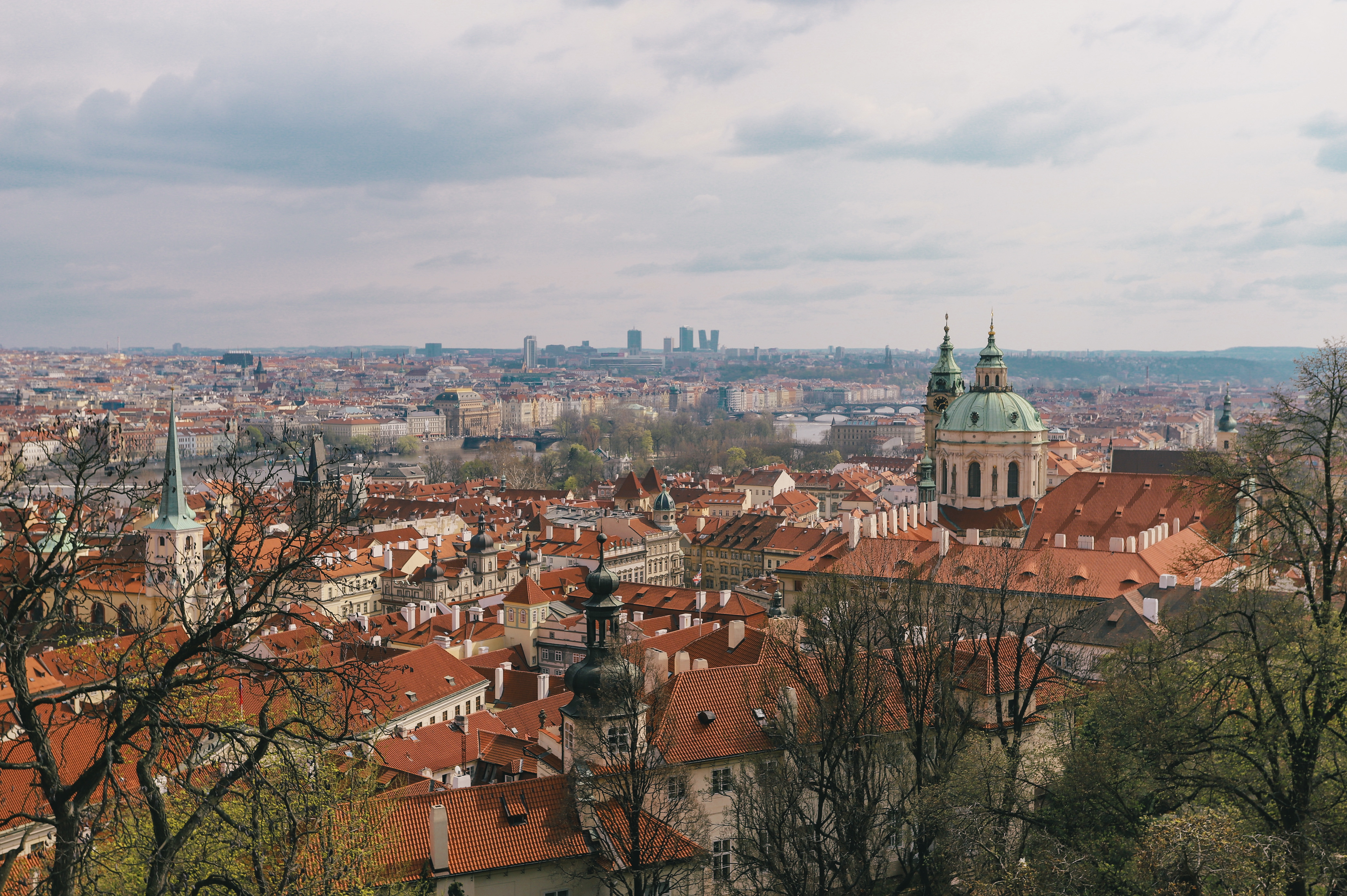 Prague's charming cafes and streets