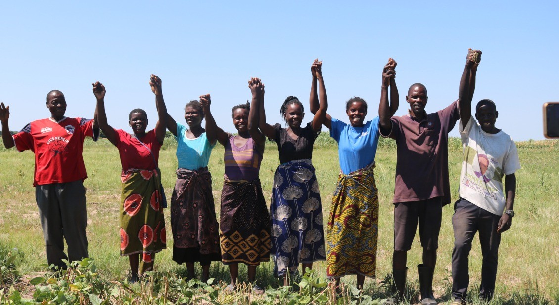 Farmers in Lukanda Agriculture Camp are enrolled in Action Against Hunger's program, showcasing community engagement