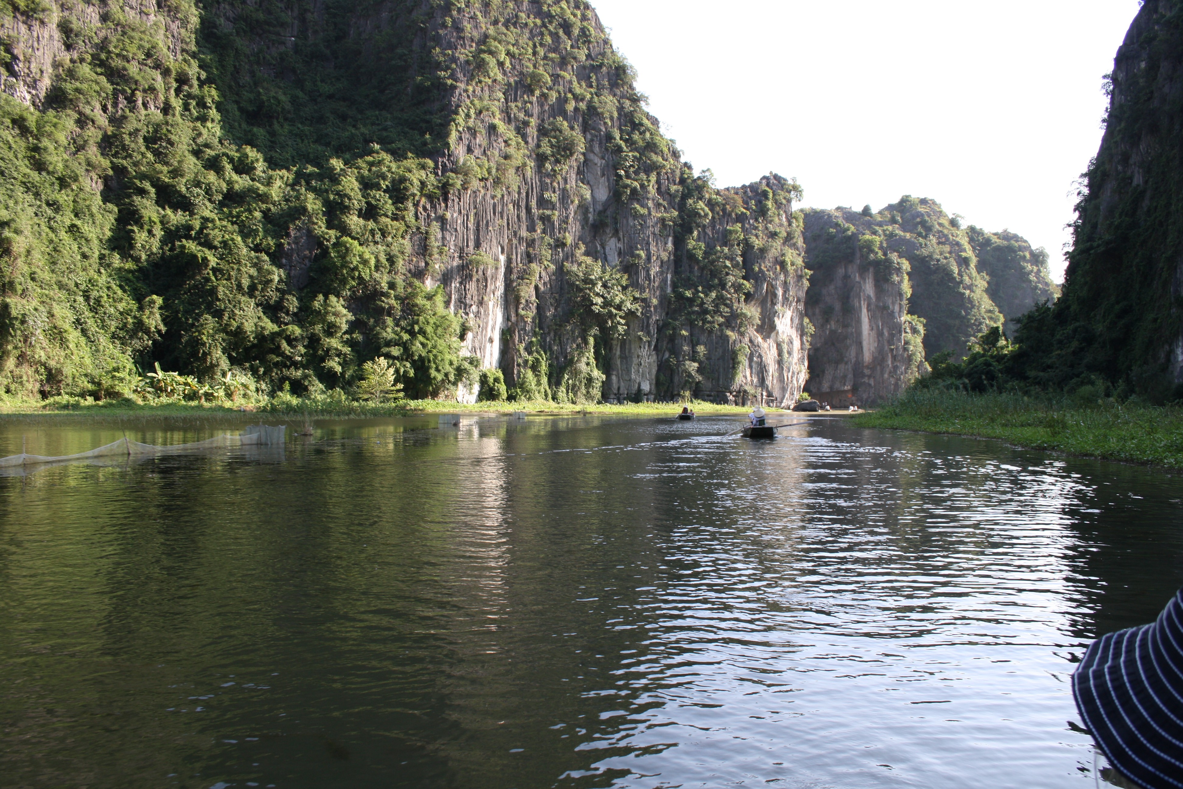 Riding Along the River at Tam Coc