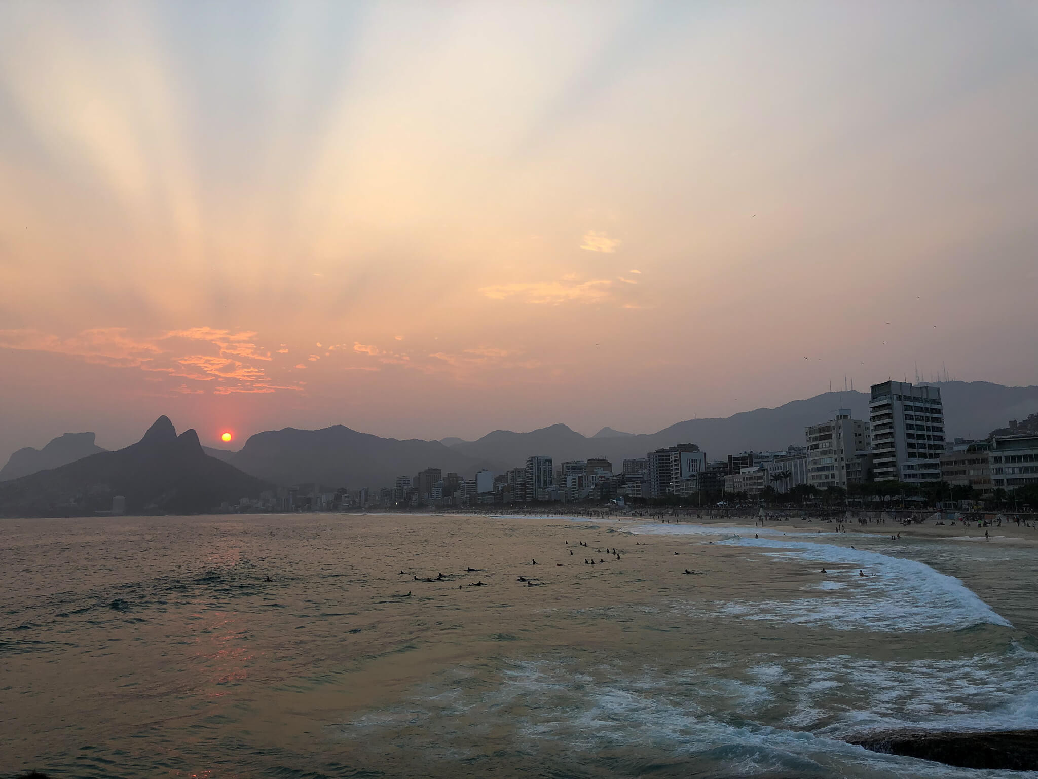 Sunset over Rio de Janeiro