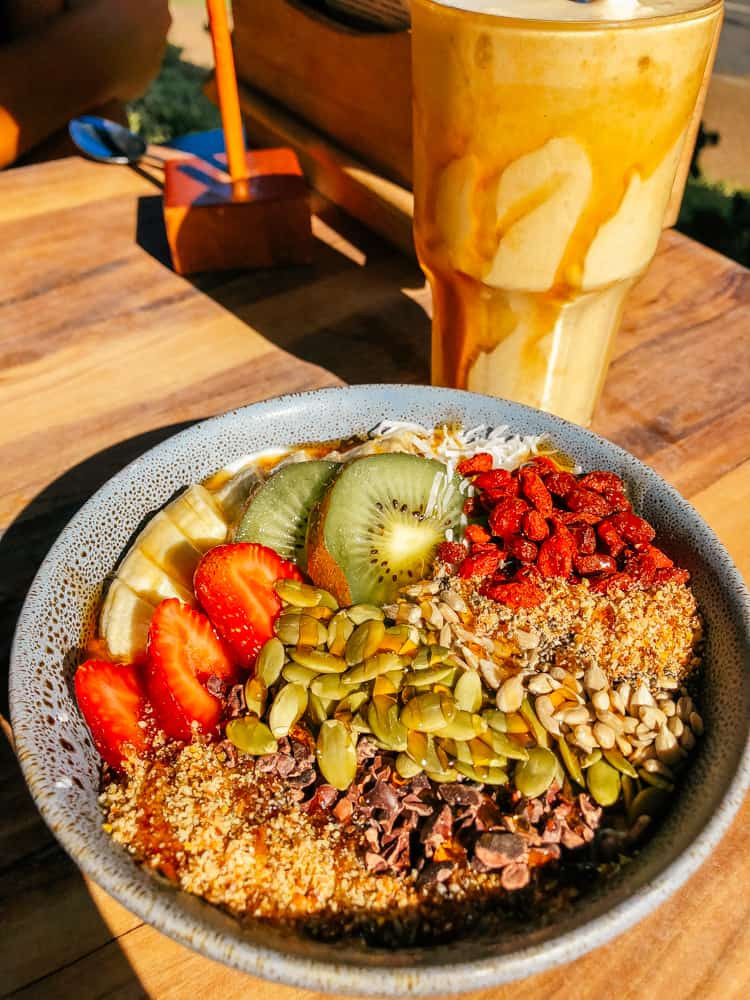 Delicious smoothie bowl at Raw Energy in Noosa