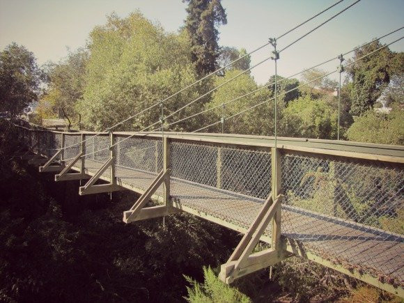 Swinging Bridge in Arroyo Grande, California