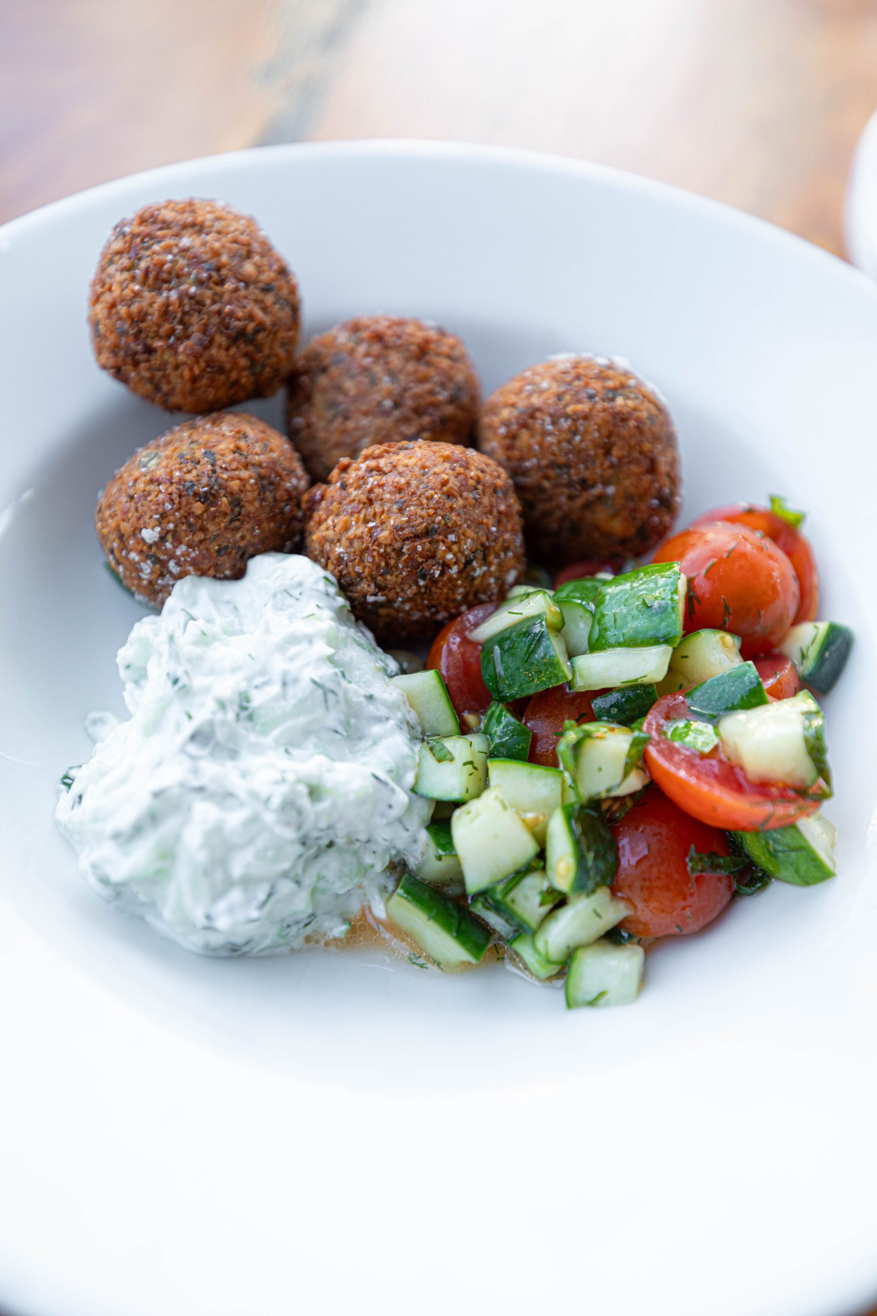 Falafel at Kingsley Tavern in Kent, Connecticut by Luxury Travel Writer Annie Fairfax