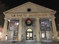 Quincy Market with fresh food in Boston