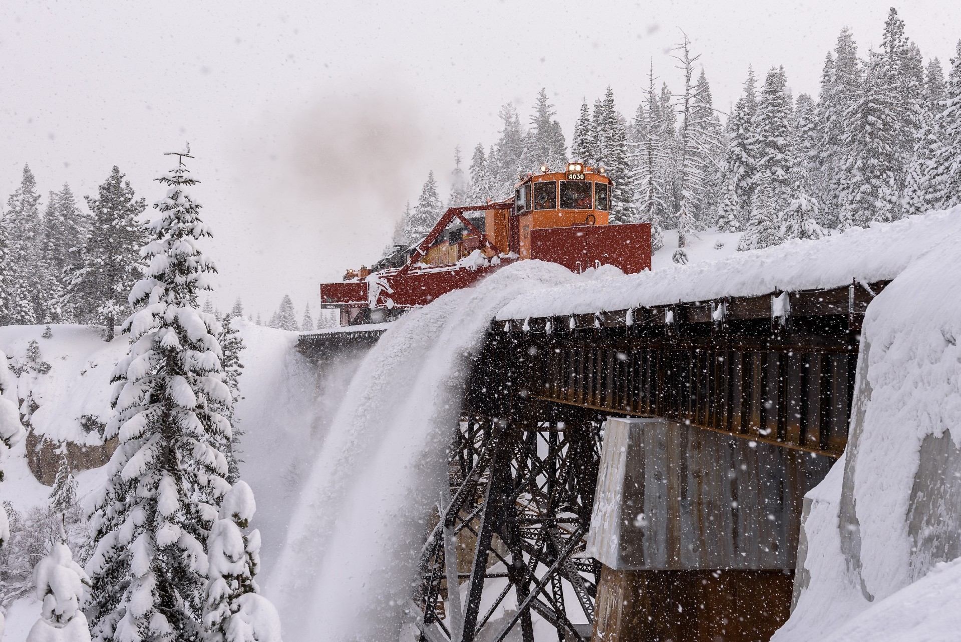 Positioning snow removal equipment ensures railroads can quickly clear tracks during winter storms