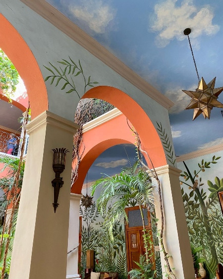 Hotel Interior Merida Yucatan Mexico