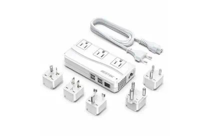 International Travel Adapter and Voltage Converter Strip