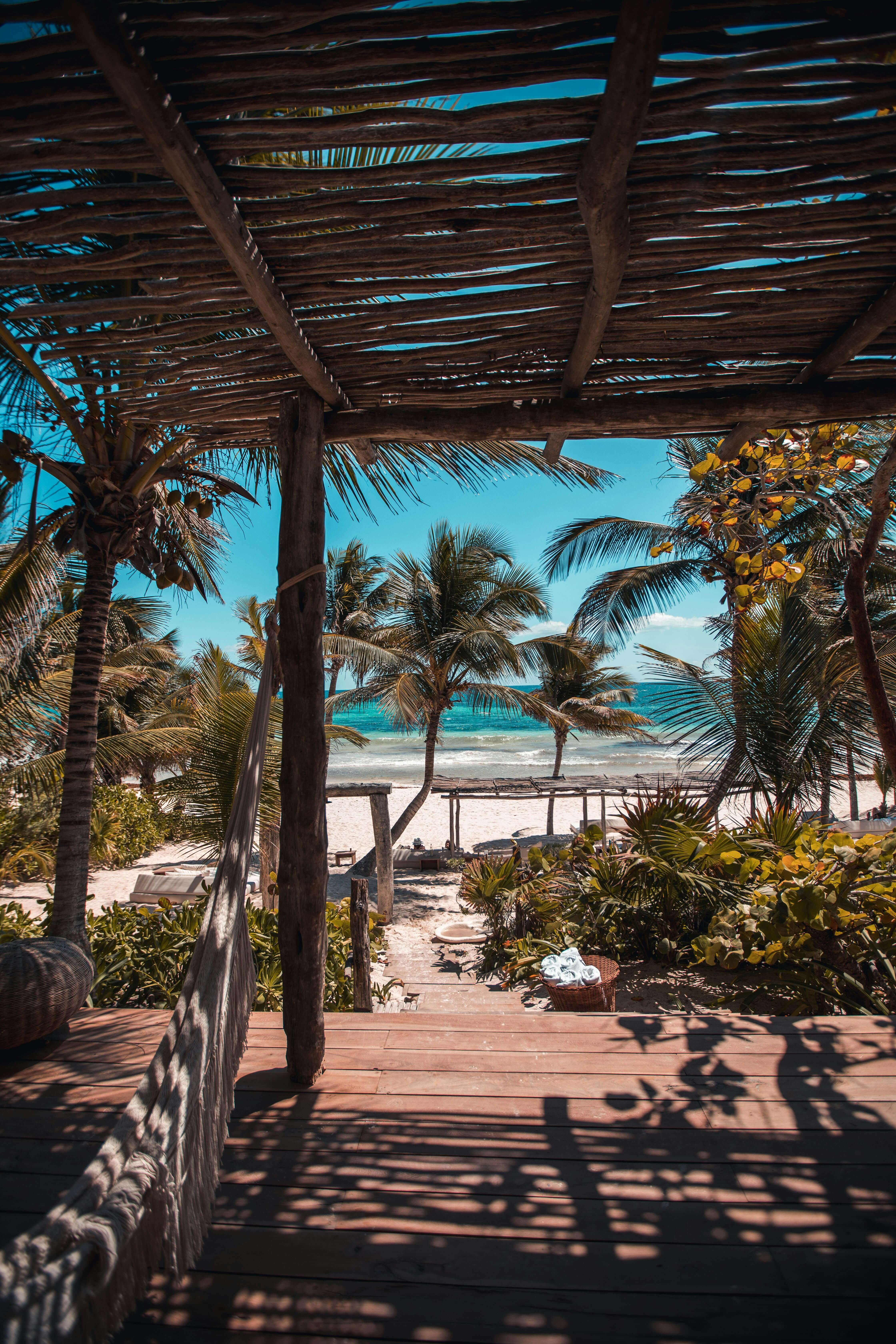 Tulum beach at sunset, safe travel for solo female