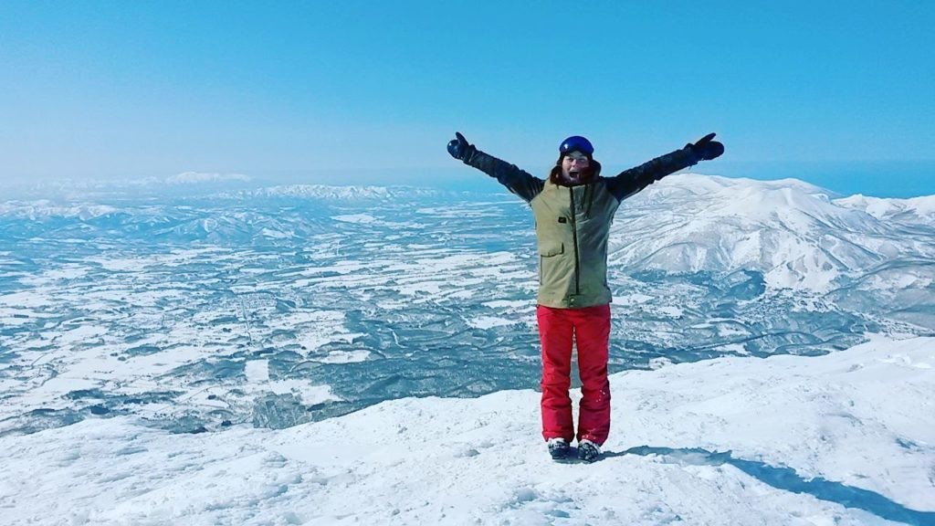 Snowboarding in Japan