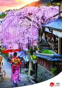 Japan Where Luxury Comes to Life Brochure Cover