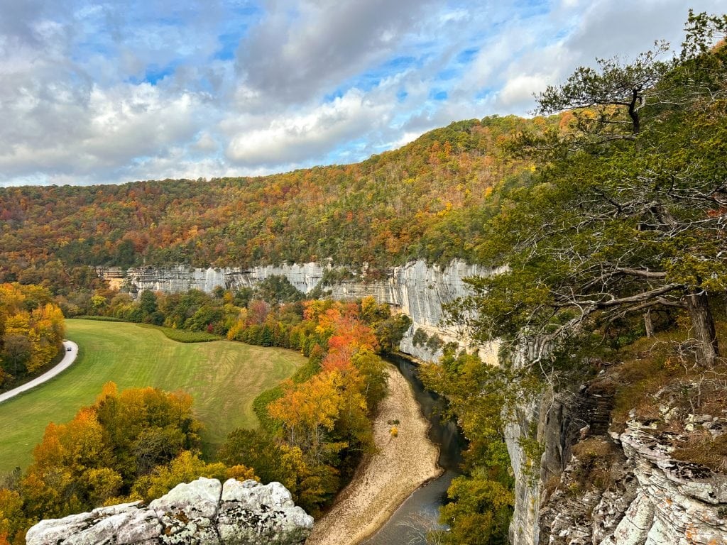 Overlook of the Ozark Mountains from Steel Creek Campground near Jasper, Arkansas
