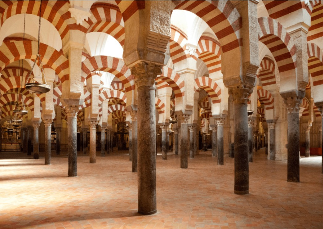 Interior of the Mezquita (Cathedral-Mosque), Cordoba