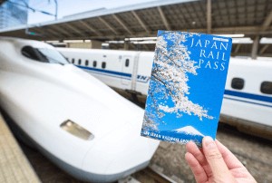 Japan Rail Pass offering unlimited travel on JR lines