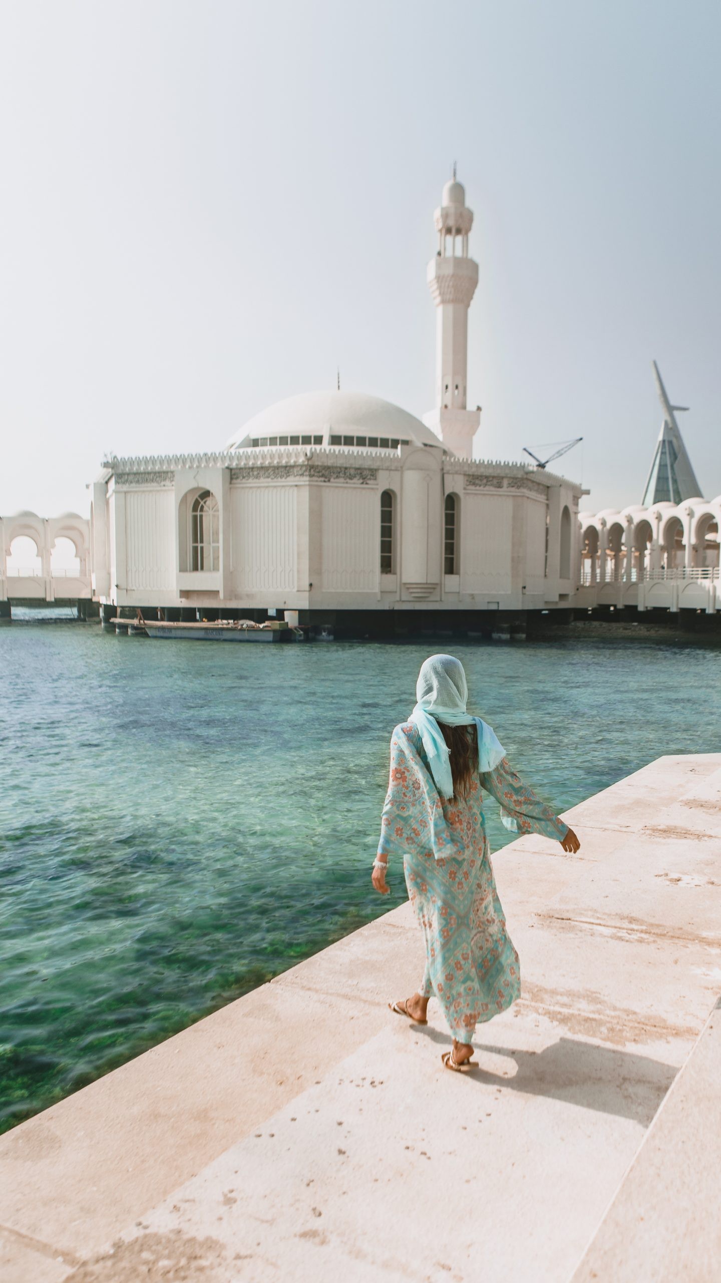 Al Rahma Floating Mosque on the Red Sea