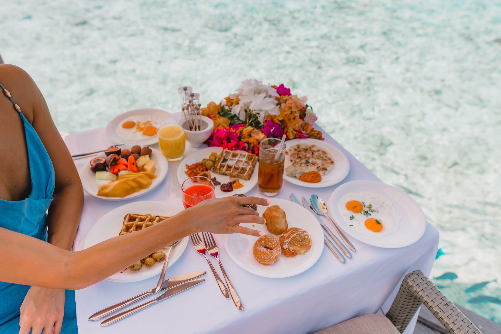 Dining in the Maldives