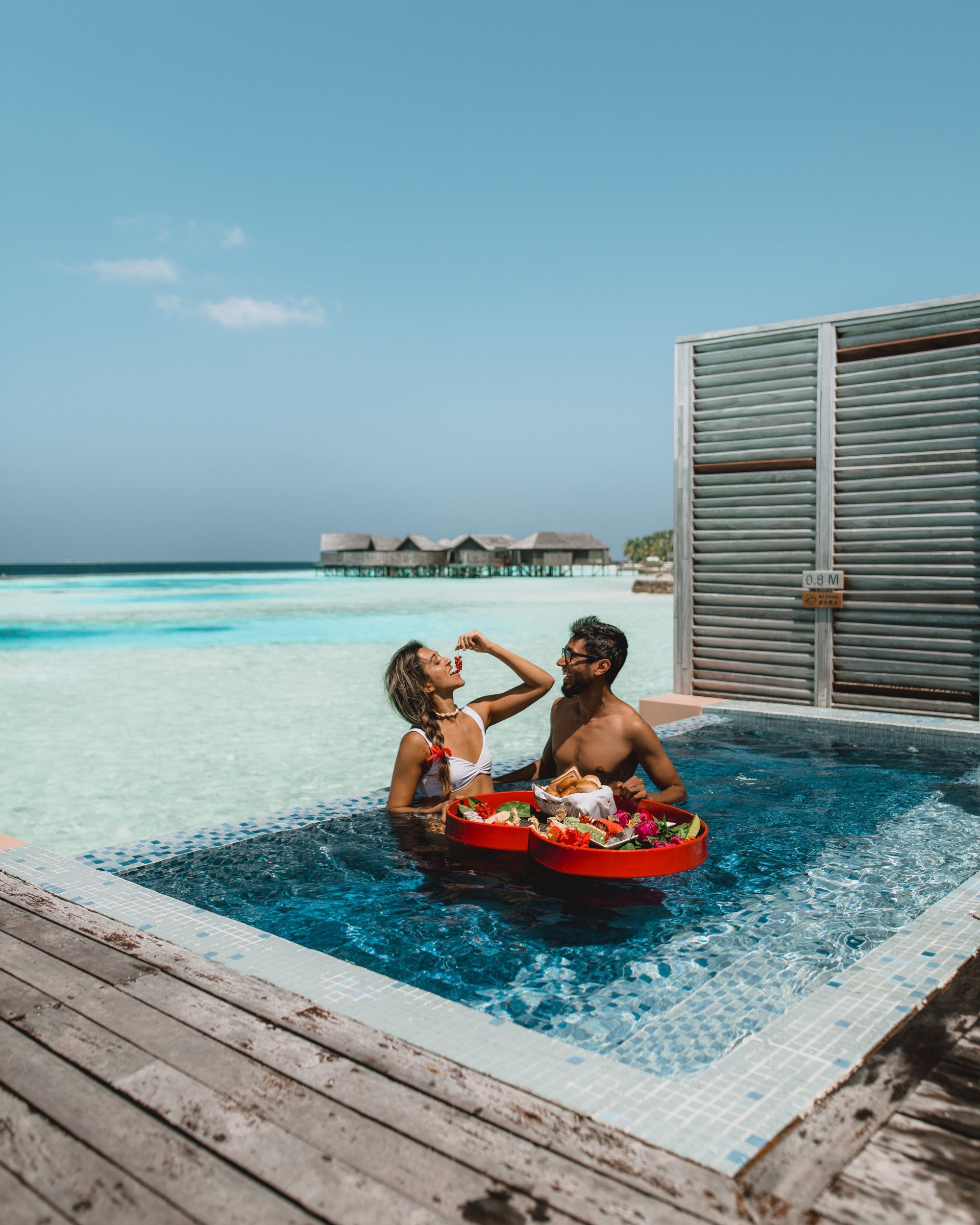 Couple Enjoying the Maldives