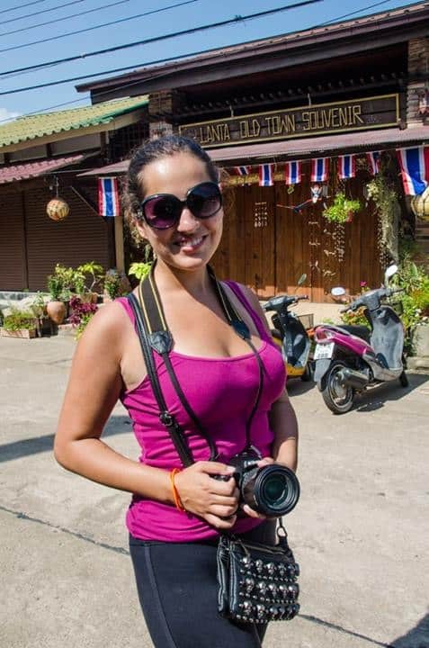 Woman in Vietnam with Travel Purse