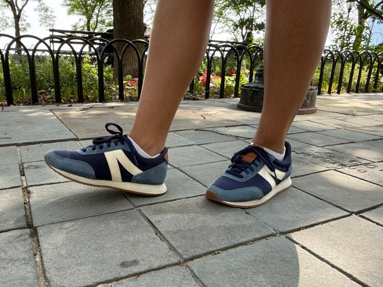 Kizik Milan sneaker in Naval Academy blue for ultimate comfort and style