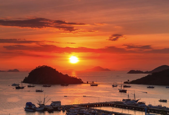 Sunset view from Labuan Bajo, Flores