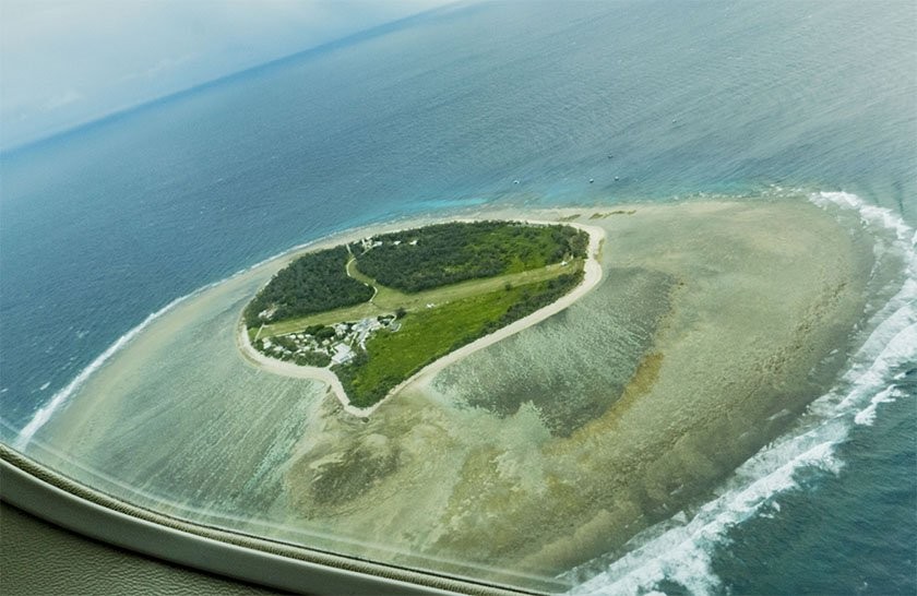 Lady Elliot Island's Ariel View at the Gold Coast