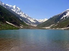 Serene lake landscape in Pakistan, showcasing the natural beauty and tranquility of the region
