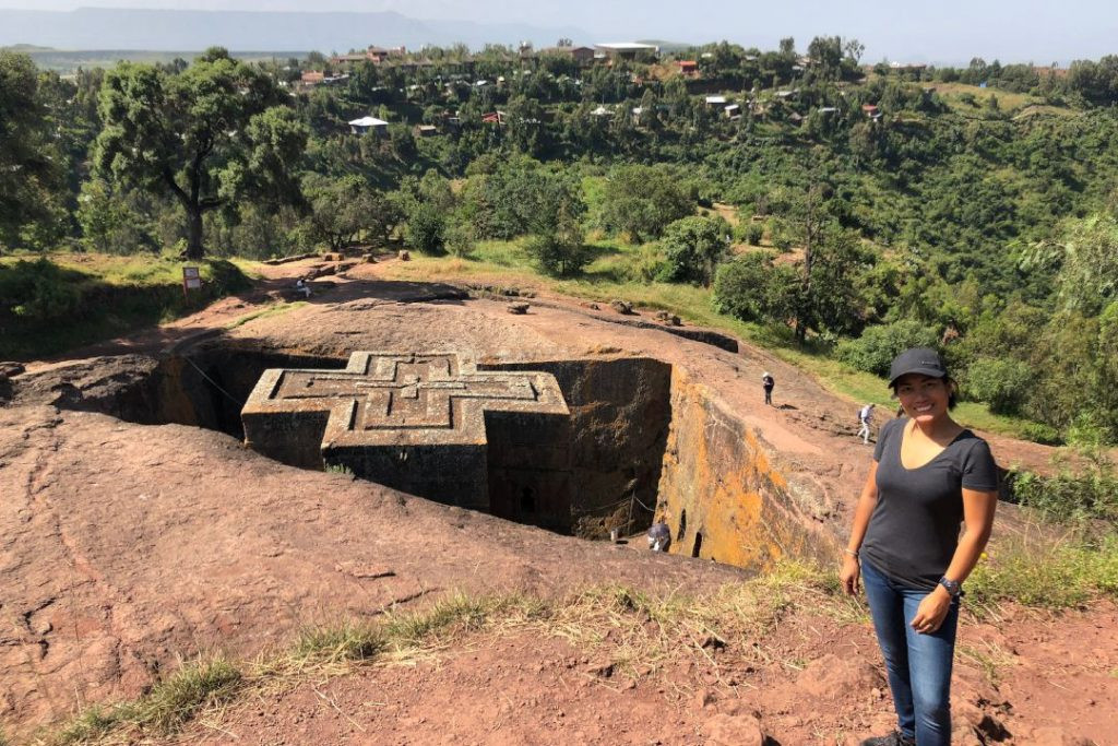 Lalibela Ethiopia. Rock-hewn churches, UNESCO World Heritage site, showcasing Ethiopian religious history and architecture