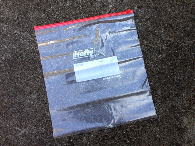 jumbo zip-top plastic bag