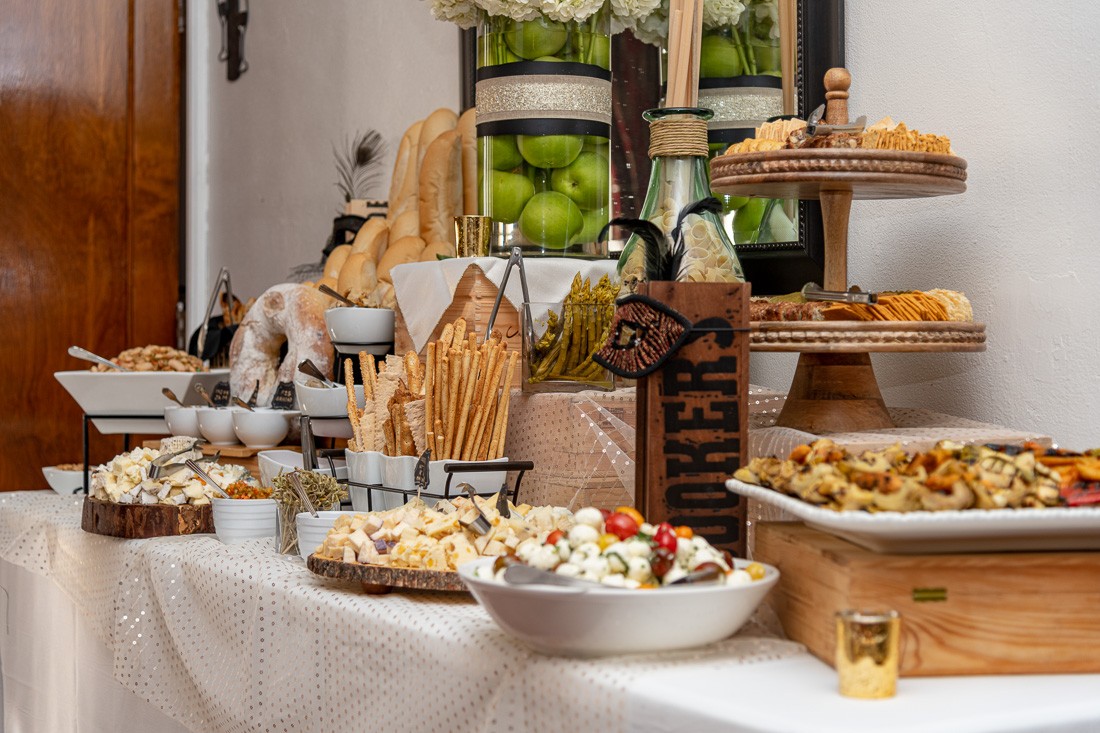 Appetizer Tables: The Lafayette Grande offers a variety of appetizers