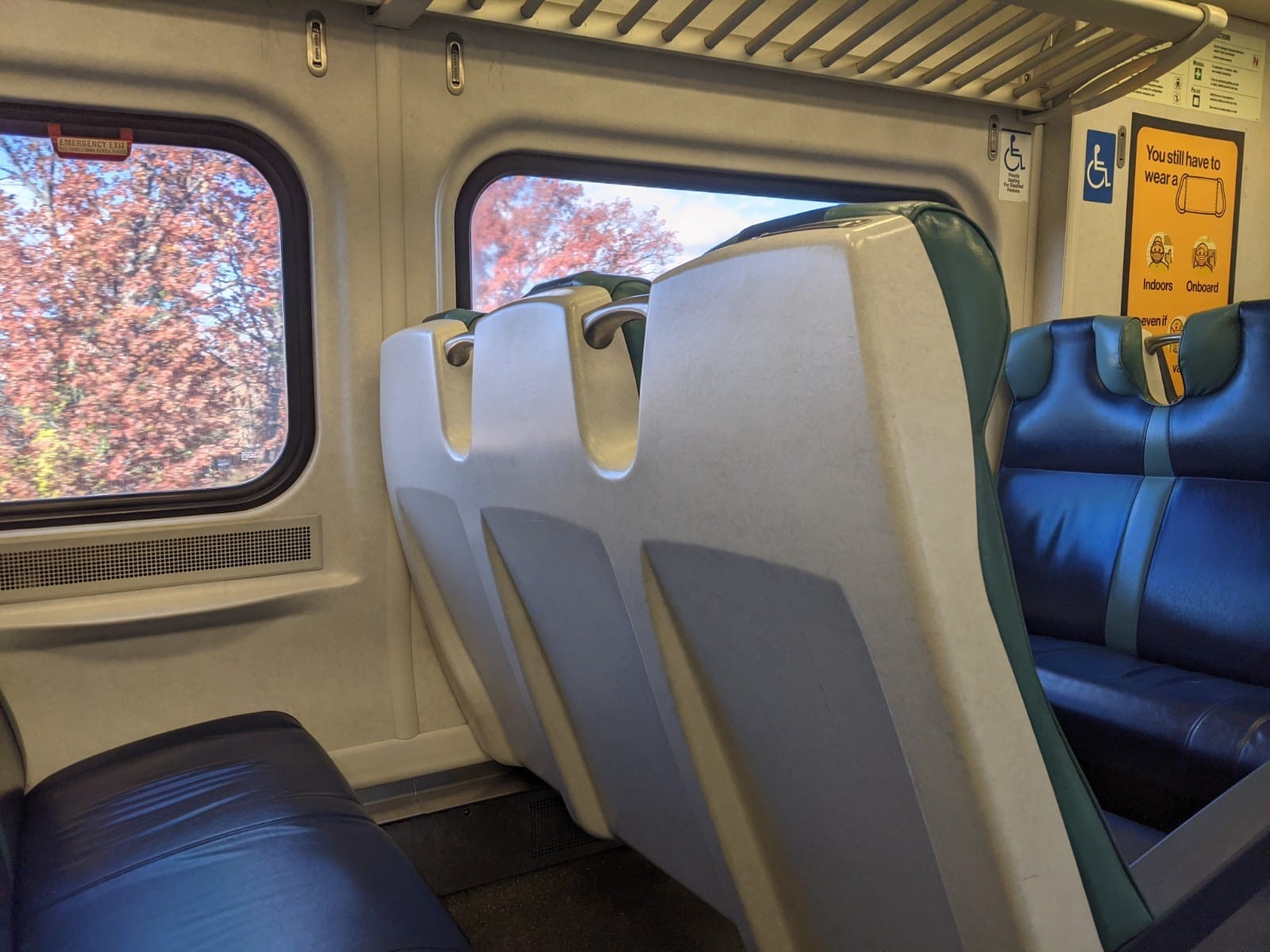 LIRR train car interior