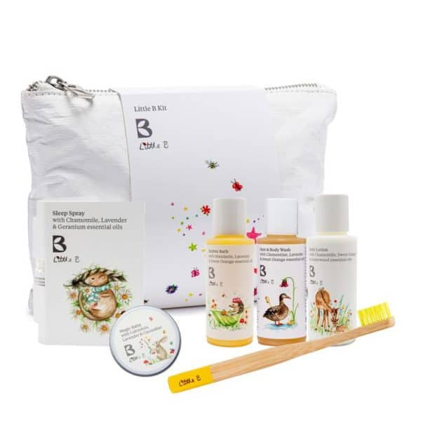 LittleB bramley kids travel toiletry set for gentle care