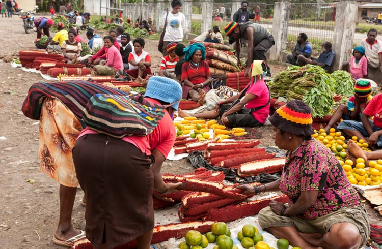 Local market in Wamena, West Papua.