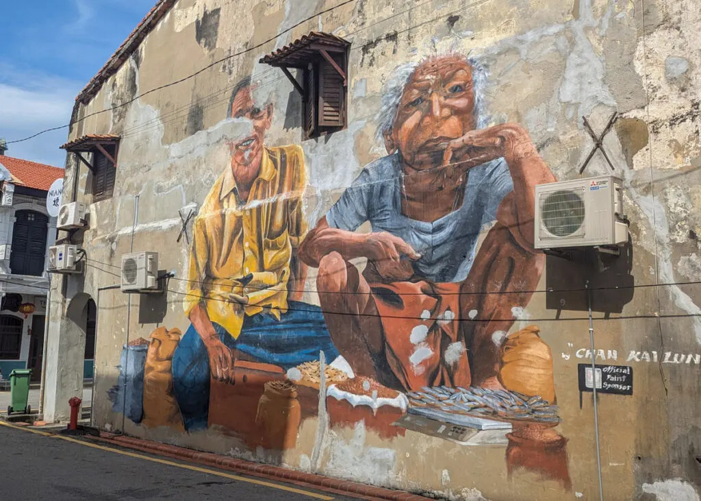 Local traders - Penang street art