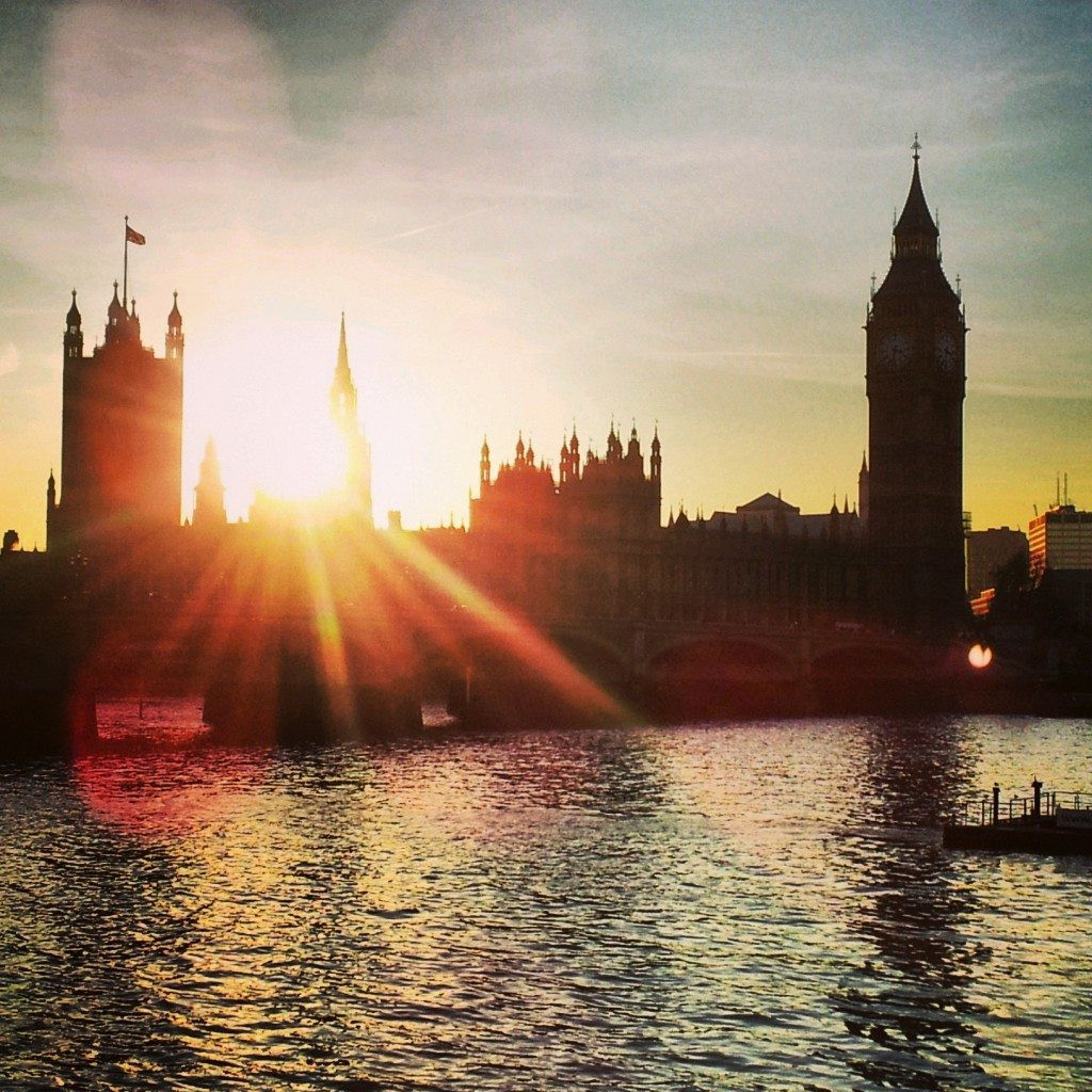 Sunset in London