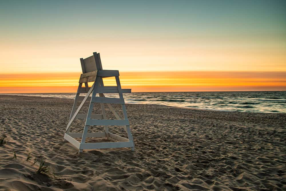Long Beach Island USA barrier island