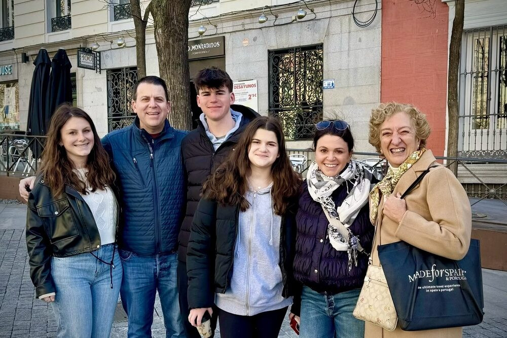 Family with Virginia Irurita in Madrid, Spain, showcasing the local experiences