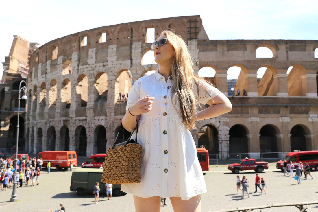 Colosseum in Rome, Italy during summer