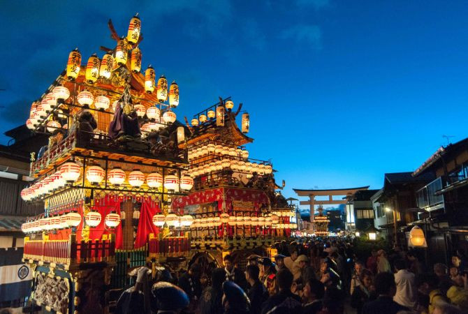Takayama Autumn Festival in Gifu, Japan