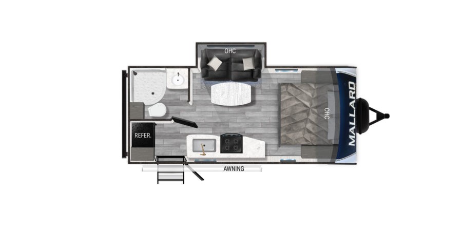 Mallard M210RB Couples' Coach Floor Plan
