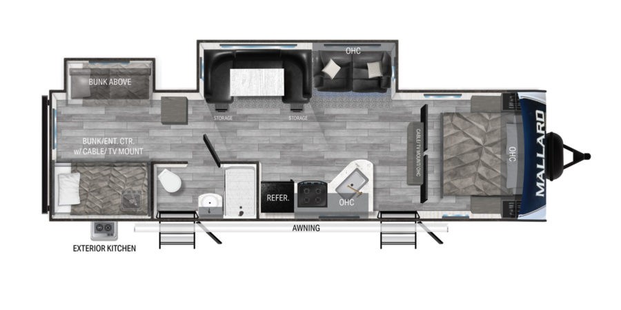 Mallard M32 Bunkhouse Floor Plan
