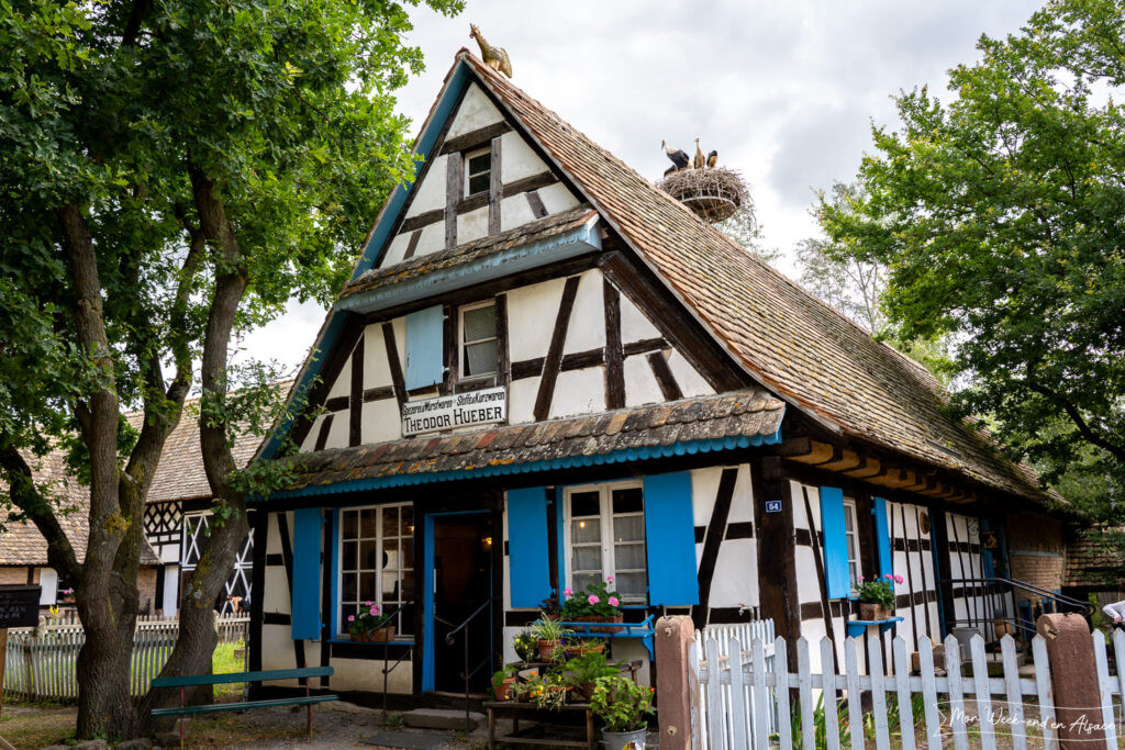 Traditional Alsatian house at the Ecomusée d’Alsace