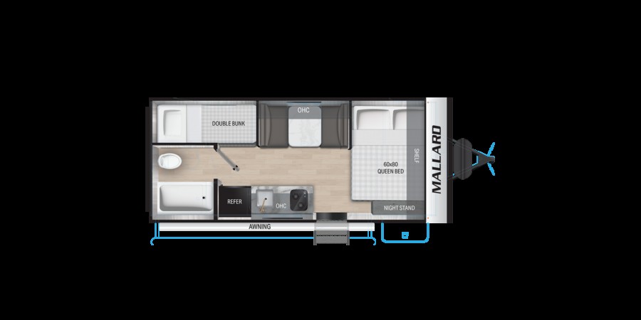 Mallard RV Travel Trailer Interior