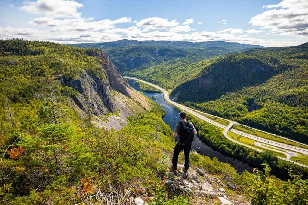 View from Man in the Mountain lookout near Corner Brook, Newfoundland