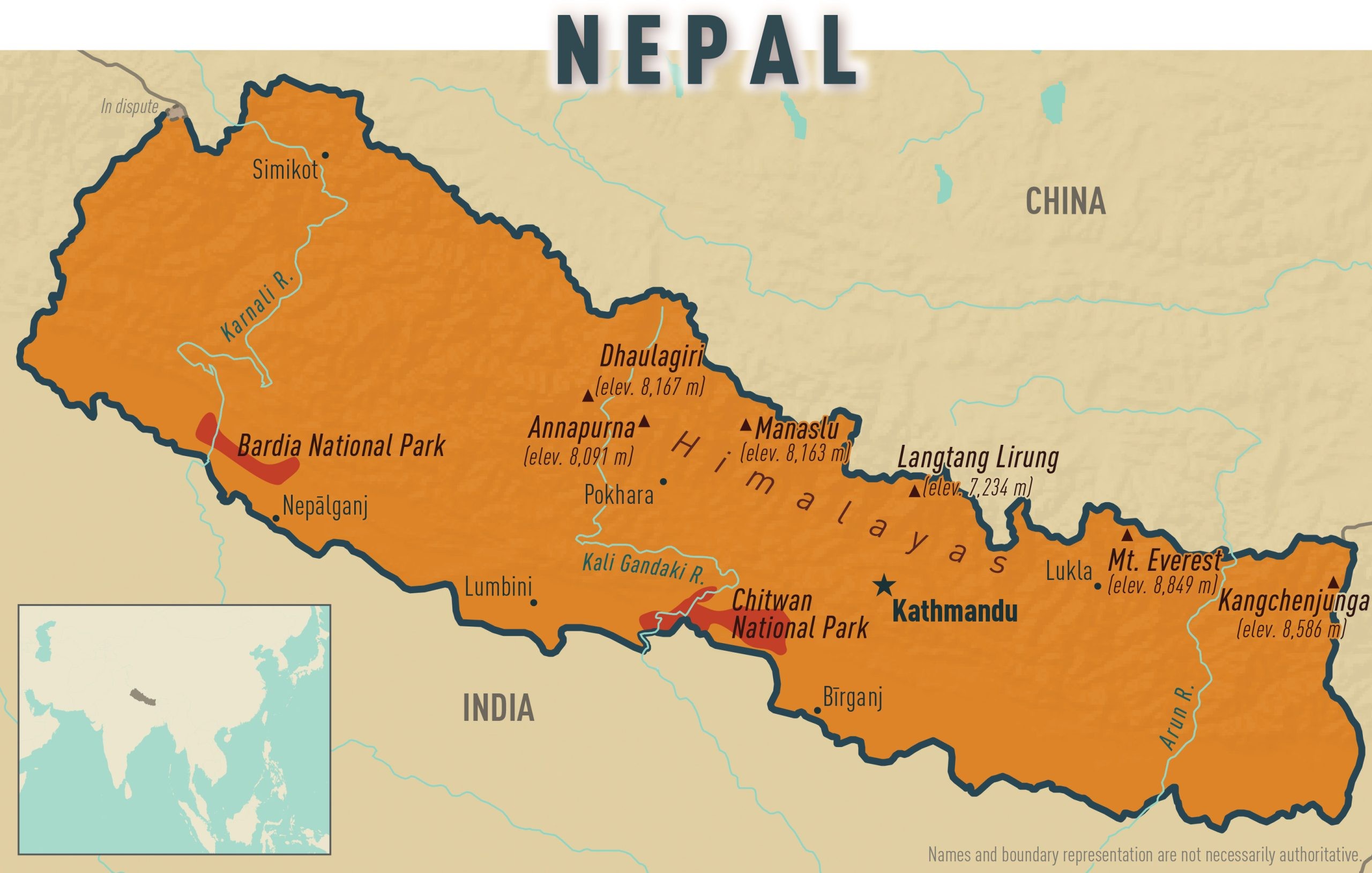 Nepal Topography