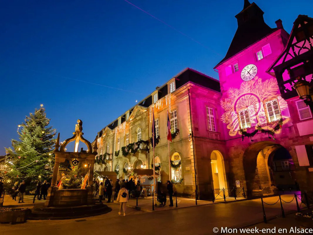 Christmas market in Rosheim, France