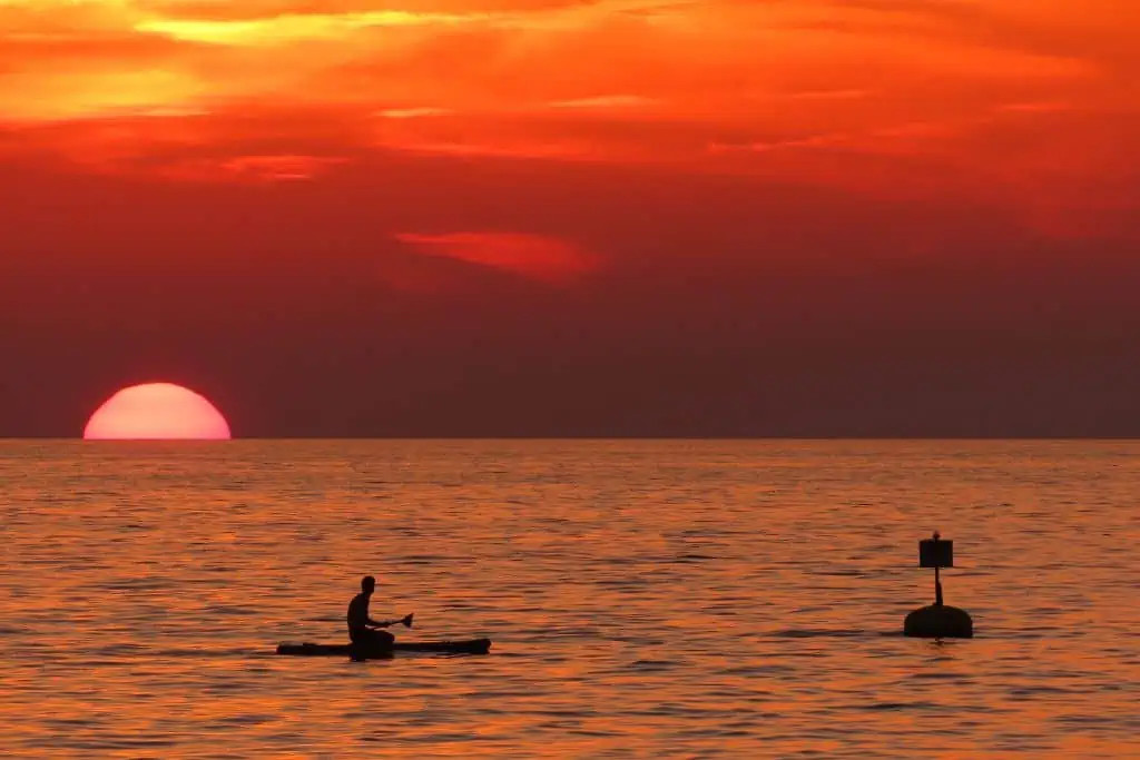 Sunset over Piran Slovenia