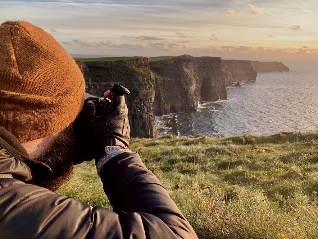 Cliffs of Moher, Ireland. Capturing the expansive landscape with a wide-angle lens.